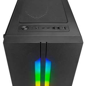 Rampage SPECTRA Tempered Glass 600W 80Plus Rainbow Fan ve Ledli 1*Usb 3.0 + 2* Usb 2.0 Gaming Kasa