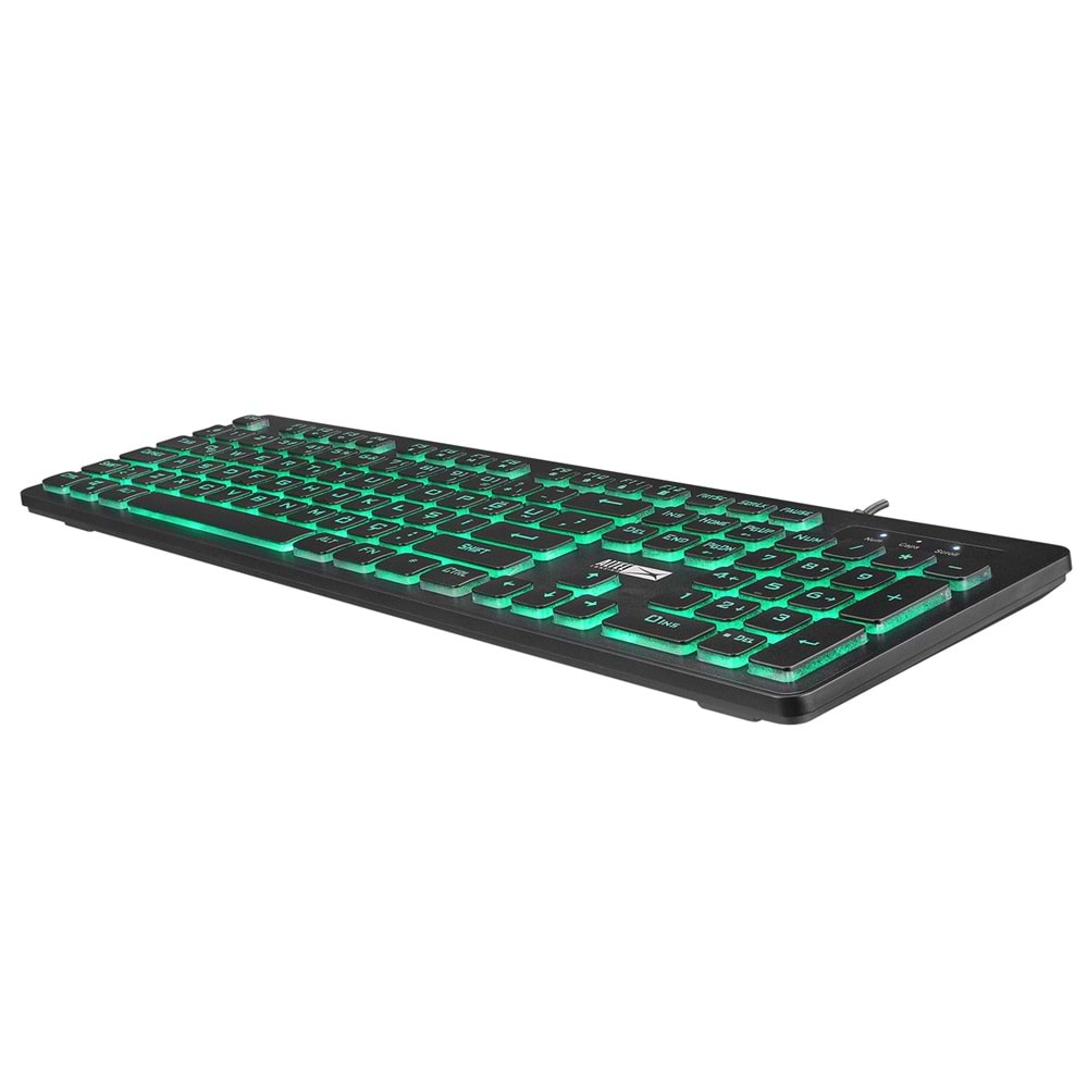 Altec Lansing ALGC8264 Siyah 3 Renkli 6400DPI Mouse Multimedya Fonksiyonlu Gaming Klavye+Mouse Set