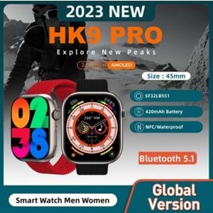 TELSAN HK9 Pro Max 2.02 Tam Akılı Saat 2023 Amiral Gemisi Wearfitpro (AMOLED EKRAN)