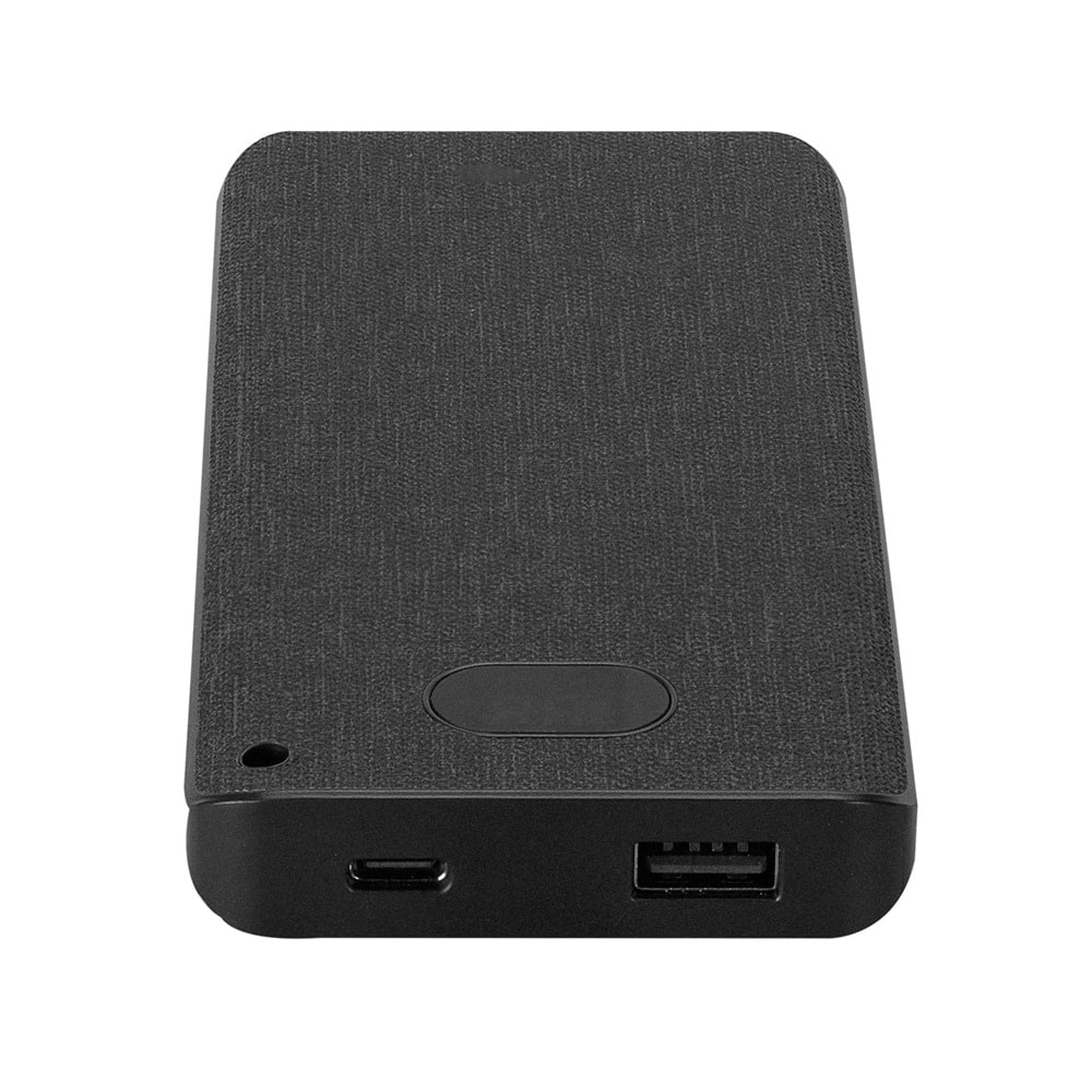 S-link IP-G10RW 10000mAh Kablosuz USB+Type-C+Micro Siyah LCD Ekranlı Taşınabilir Pil Şarj Cihazı