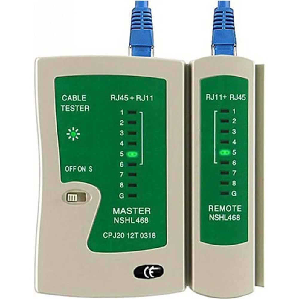 TELSAN TLS-055 NCF RJ11/RJ45 CAT5/6 ADSL TELEFON NETWORK KABLO TEST CİHAZI