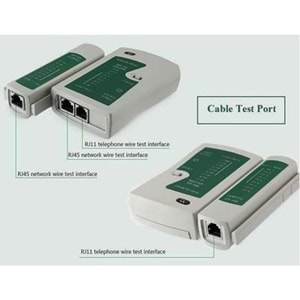 TELSAN TLS-055 NCF RJ11/RJ45 CAT5/6 ADSL TELEFON NETWORK KABLO TEST CİHAZI