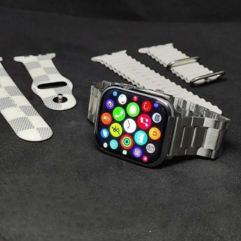 WS92 MAX PREMİUM SERİES 45MM 1.45İNÇ GPS/NFC/SİRİ AKILLI SAAT (3 KORDON)