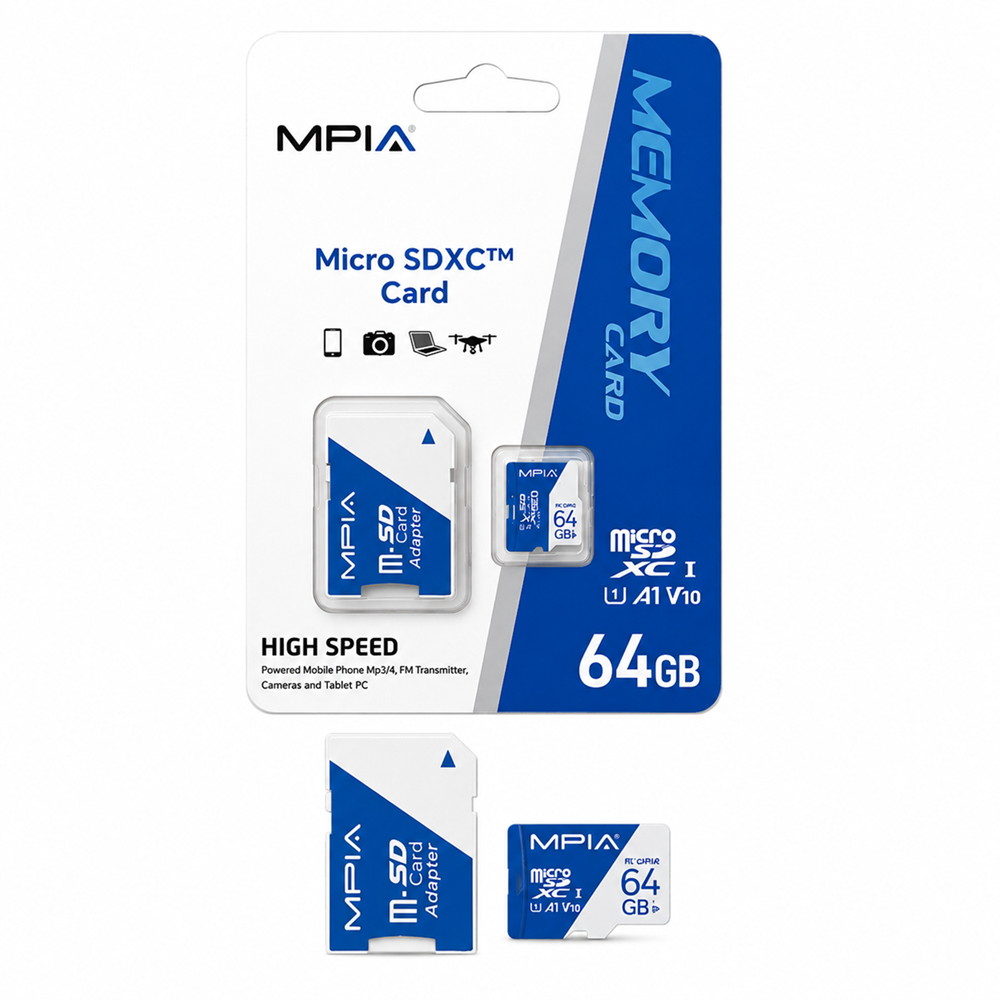 MPİA MP-64 64GB ADAPTÖRLÜ CLASS 10 MİCRO SD HAFIZA KART M64