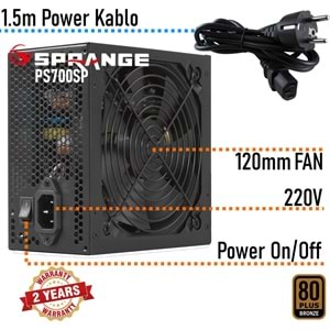 SPRANGE PS700-80P POWER SUPPLY BRONZE 700W 80 PLUS POWER SUPPLY