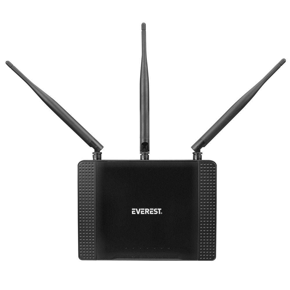 Everest EWR-674N 2.4GHz 300Mbps Wireless-N 3*5dBi Antenli Repeater+WISP+AP Destekli Kablosuz Router