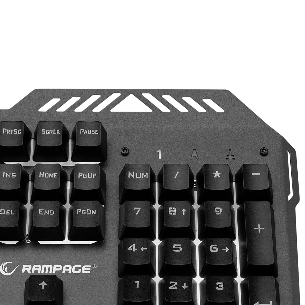 Rampage KB-R132 FALCON-X Gri USB Led Aydınlatmalı Q Gaming Klavye