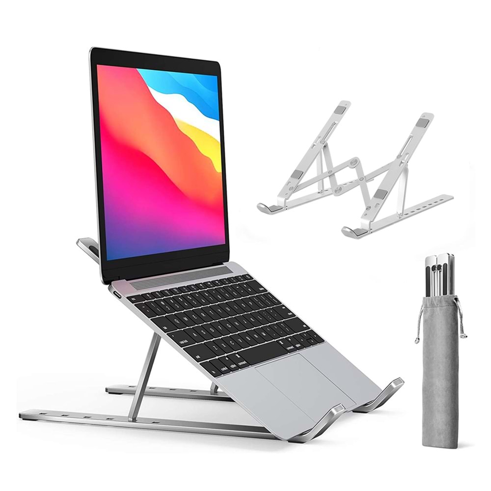 Telsan LS Alüminyum 7 Ayarlanabilir Notebook Stant Macbook Laptop Standı