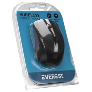 Everest SM-537 Usb Siyah 2.4Ghz Kablosuz Mouse