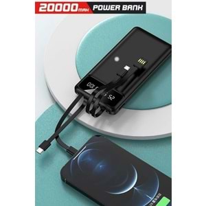 Torima TRM-1021 Dijital Ekran Hızlı Şarj Özellikli 4 Çıkışlı 20.000Mah Powerbank
