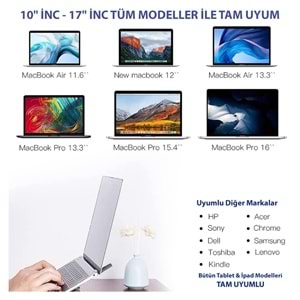 Telsan LS Alüminyum 7 Ayarlanabilir Notebook Stant Macbook Laptop Standı